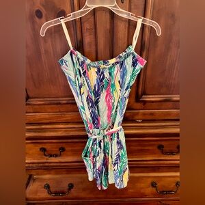Lilly Pulitzer Romper with Belt and Pockets